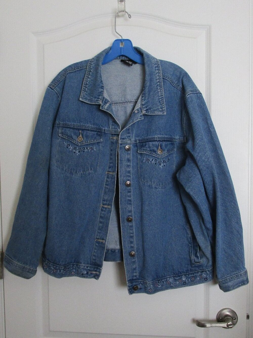 embroidered denim jacket